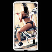 Coque LG F6 Musculation féminine 2
