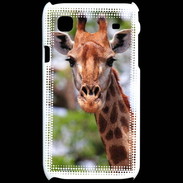Coque Samsung Galaxy S Portrait d'une Giraffe