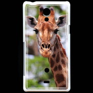 Coque Sony Xperia T Portrait d'une Giraffe