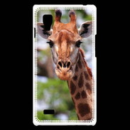 Coque LG Optimus L9 Portrait d'une Giraffe