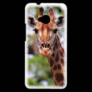 Coque HTC One Portrait d'une Giraffe