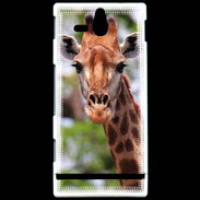 Coque Sony Xperia U Portrait d'une Giraffe
