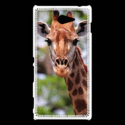 Coque Sony Xperia M2 Portrait d'une Giraffe