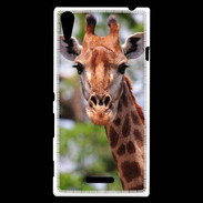 Coque Sony Xperia T3 Portrait d'une Giraffe