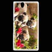 Coque Sony Xperia Z Trio de chiots Carlin