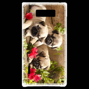 Coque LG Optimus L7 Trio de chiots Carlin