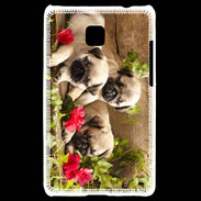 Coque LG Optimus L3 II Trio de chiots Carlin