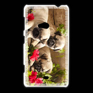 Coque Nokia Lumia 625 Trio de chiots Carlin