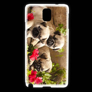 Coque Samsung Galaxy Note 3 Trio de chiots Carlin