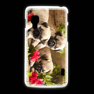 Coque LG L5 2 Trio de chiots Carlin