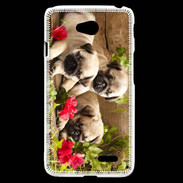 Coque LG L70 Trio de chiots Carlin