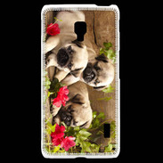 Coque LG F6 Trio de chiots Carlin