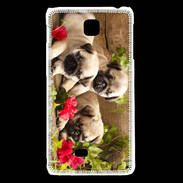 Coque LG F5 Trio de chiots Carlin