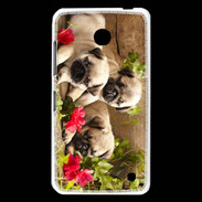Coque Nokia Lumia 630 Trio de chiots Carlin