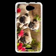 Coque HTC Desire 516 Trio de chiots Carlin