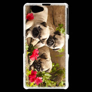 Coque Sony Xperia Z1 Compact Trio de chiots Carlin