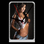 Pendule de bureau Belle brune sexy 50