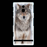 Coque Sony Xperia P Loup gris 150 
