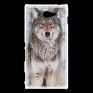 Coque Sony Xperia M2 Loup gris 150 