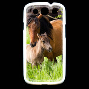 Coque Samsung Galaxy S3 Cheval et poulain