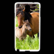 Coque Samsung Galaxy Note 3 Cheval et poulain