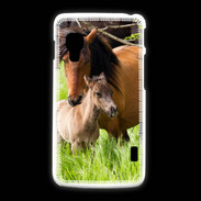 Coque LG L5 2 Cheval et poulain