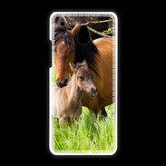 Coque HTC One Mini Cheval et poulain