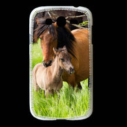 Coque Samsung Galaxy Grand Cheval et poulain