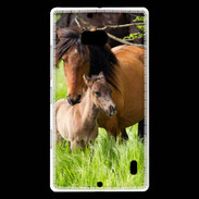 Coque Nokia Lumia 930 Cheval et poulain
