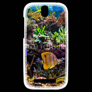 Coque HTC One SV Poisson Tropical