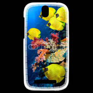 Coque HTC One SV Poisson Tropical 2