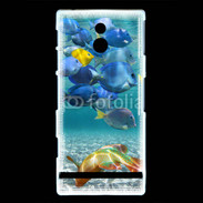 Coque Sony Xperia P poisson tropical 3
