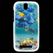 Coque HTC One SV poisson tropical 3