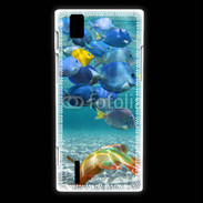 Coque Huawei Ascend P2 poisson tropical 3