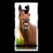 Coque Sony Xperia P hennissement cheval