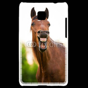 Coque LG Optimus L3 II hennissement cheval
