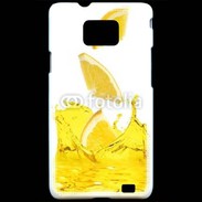 Coque Samsung Galaxy S2 jus d'orange