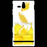 Coque Sony Xperia U jus d'orange
