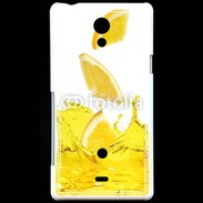 Coque Sony Xperia T jus d'orange