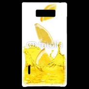 Coque LG Optimus L7 jus d'orange