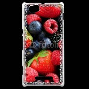 Coque Sony Xperia M fruits rouges