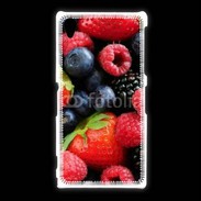 Coque Sony Xpéria Z1 fruits rouges