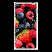 Coque Sony Xperia M2 fruits rouges