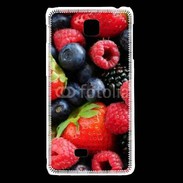 Coque LG F5 fruits rouges