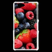 Coque Sony Xperia Z1 Compact fruits rouges