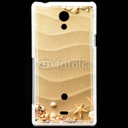 Coque Sony Xperia T sable plage