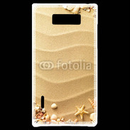 Coque LG Optimus L7 sable plage