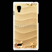 Coque LG Optimus L9 sable plage