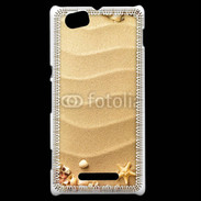 Coque Sony Xperia M sable plage