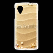 Coque LG Nexus 5 sable plage